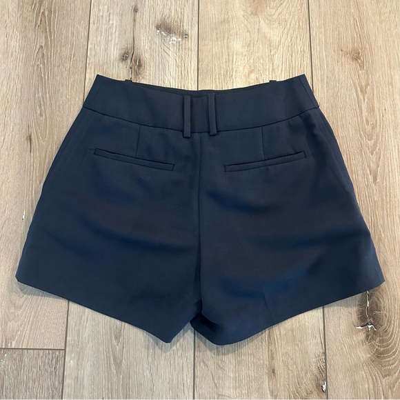 NWT Reiss Lyla Twill Shorts Navy Blue Business Casual Women Designer 0 US 4 UK - Picture 2 of 4